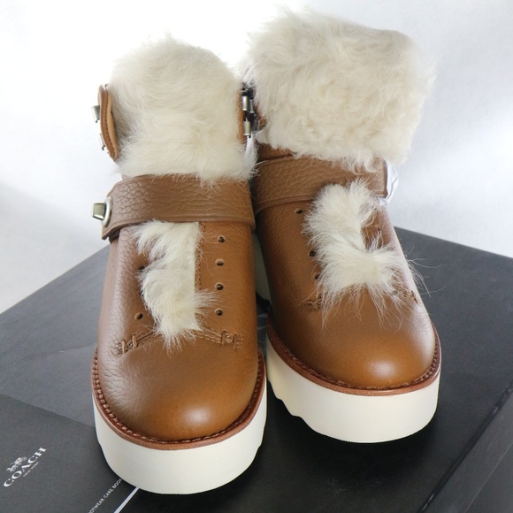 New COACH Women's Urban Hiker Boots Sz 5.5 US Women - Picture 7 of 8